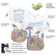 Personnalisé 3D Motif Design Coloré Fleurs Et Champignons Psychédélique Hallucination Authentique Baseball Jersey