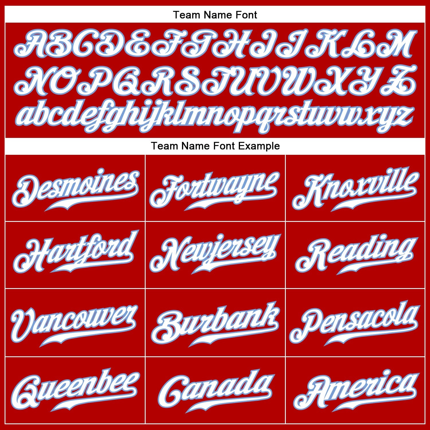 Maßgeschneidertes authentisches Baseball-Trikot in Rot, Weiß, Nadelstreifen, Weiß und Hellblau