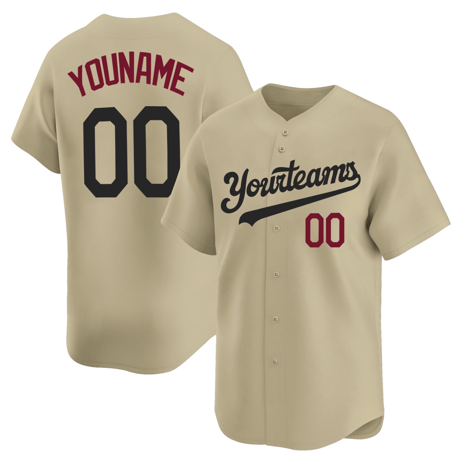 Custom Men's Youth Arizona Gold Limited Player Authentic Baseball Jersey