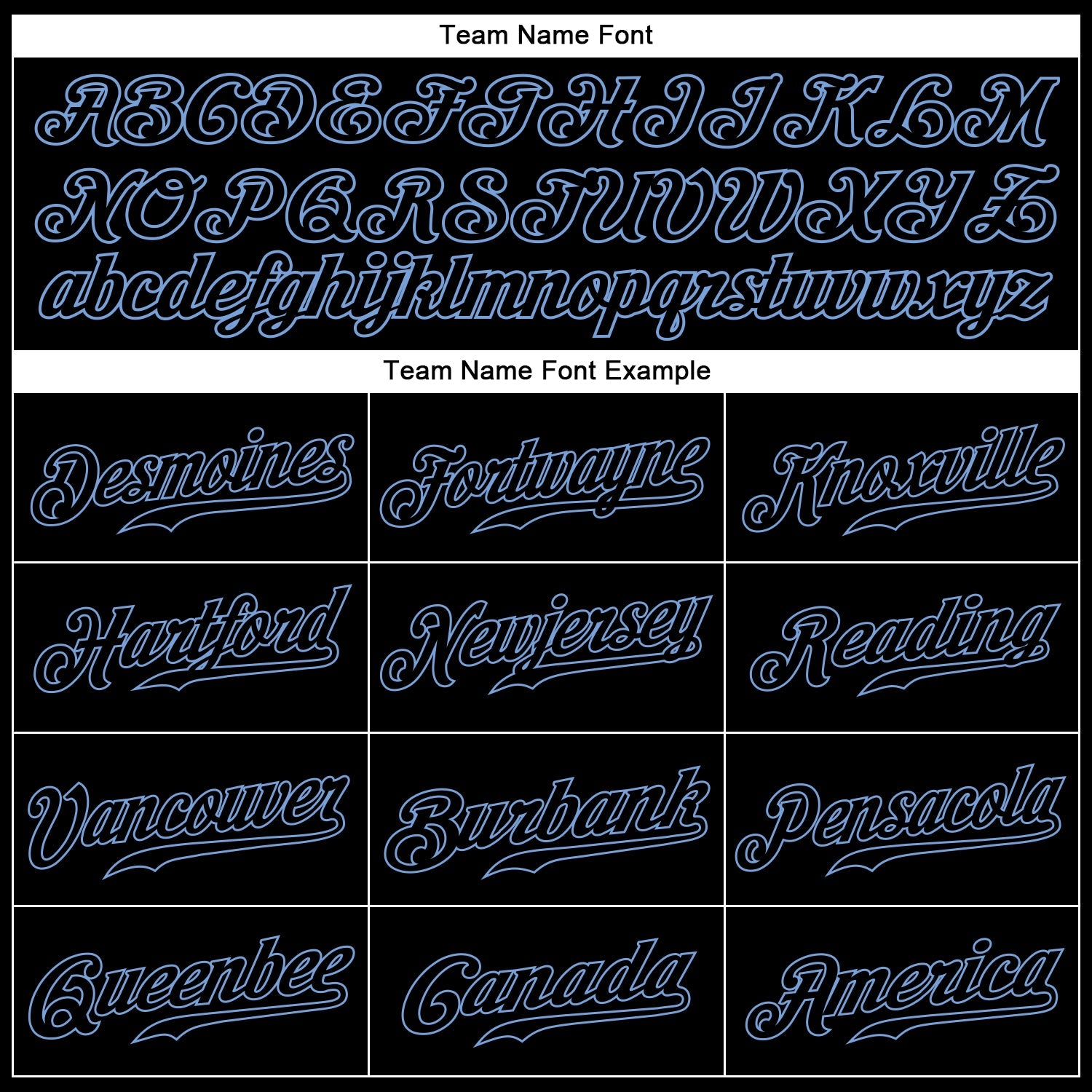 Benutzerdefiniertes Graffiti-Muster Schwarz-Hellblaues 3D-Authentisches Baseball-Trikot