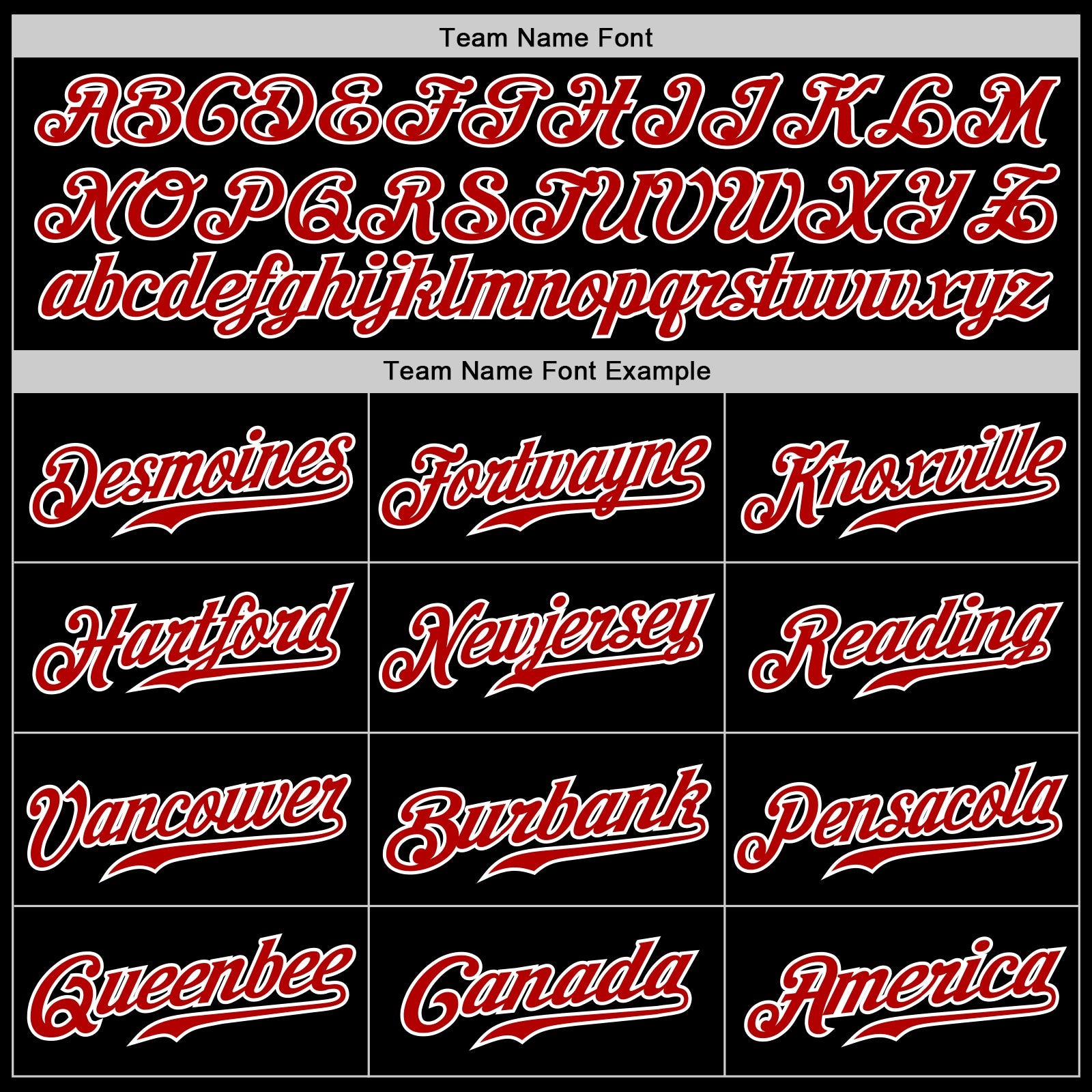 Maßgeschneidertes authentisches zweifarbiges Baseball-Trikot in Schwarz, Rot und Weiß
