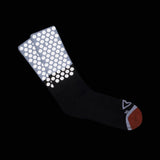 ICNY SPORT Block Split Dot Reflective Half Calf Socks (Black)